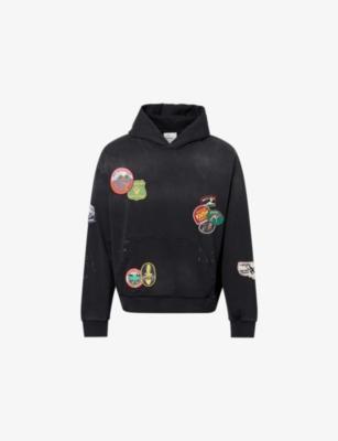 Assorted Patchwork Cotton-Jersey Hoody by FOUND