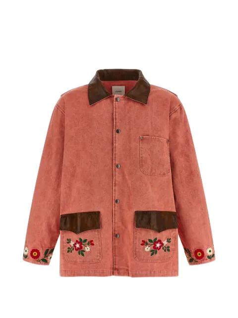 Barn floral-embroidered jacket by FOUND