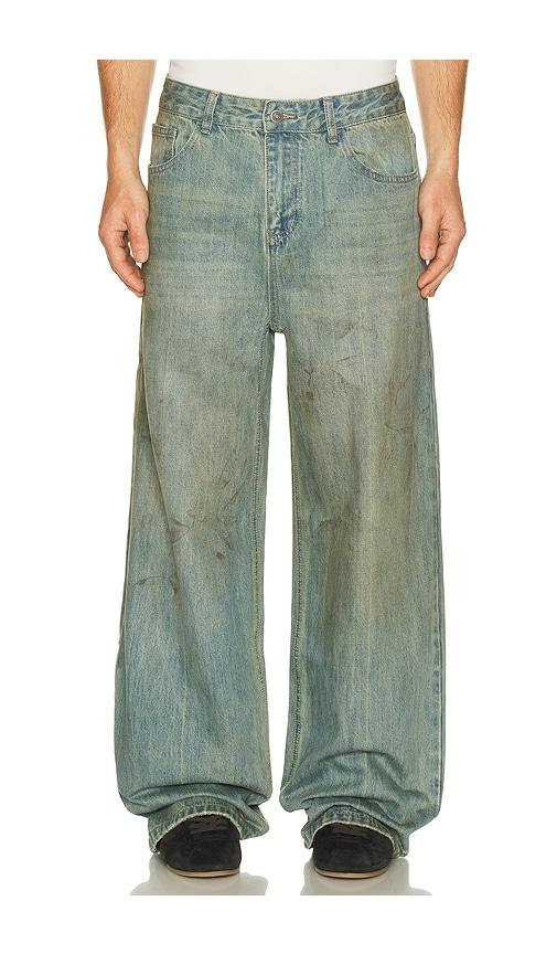 Found Lacy Baggy Jeans in Blue by FOUND