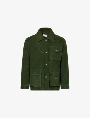 Gem Studded Suede Jacket by FOUND