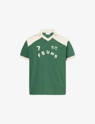 Goji Logo-Embroidery Cotton-Jersey Polo Shirt by FOUND