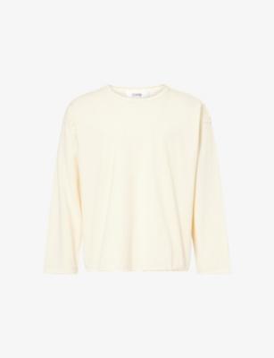 Inside-Out Reversed Long-Sleeve Cotton-Jersey T-Shirt by FOUND