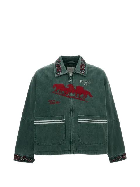 Jockey embroidered jacket by FOUND