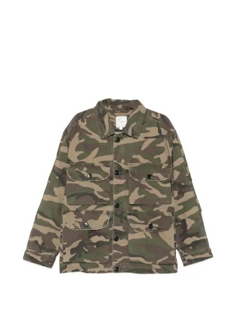 camouflage-print multi-pocket jacket by FOUND
