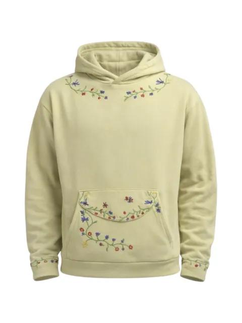 embroidered floral hoodie by FOUND
