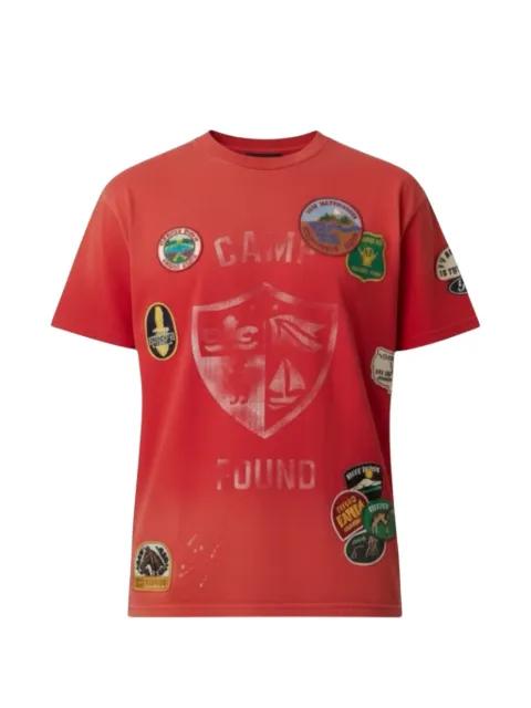 embroidered patches T-shirt by FOUND