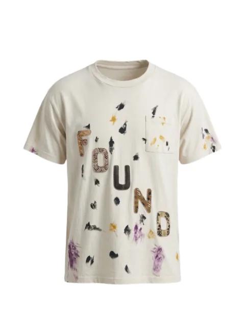 logo paint T-shirt by FOUND