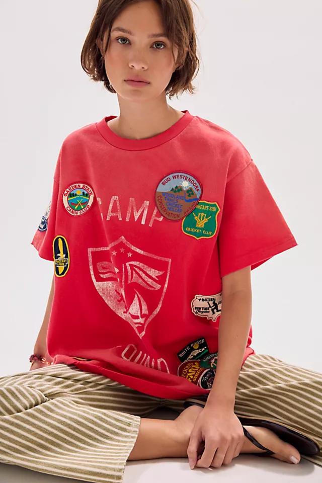 Found Embroidered Patches Camp Tee by FOUND | FREE PEOPLE