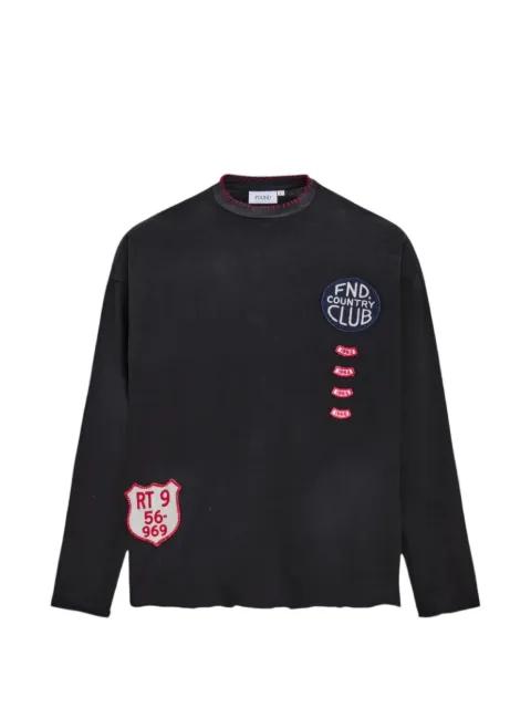 patches long-sleeve T-shirt by FOUND