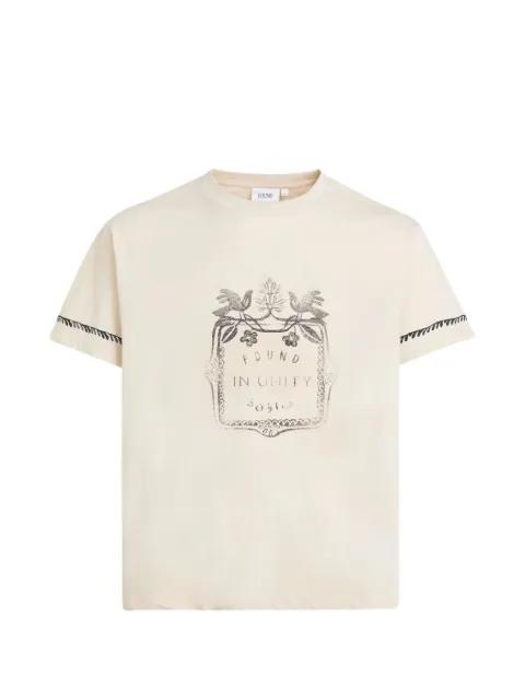 printed short-sleeve community T-shirt by FOUND