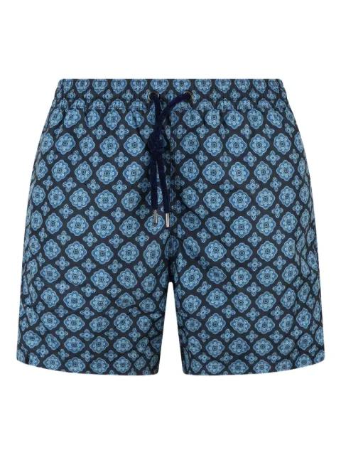 printed swim shorts by FOUR FASHIONED FRIENDS