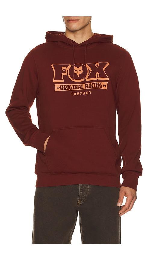 Fox Racing Banner Hoodie in Brick by FOX RACING