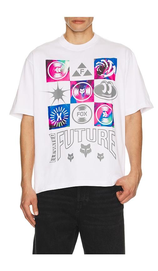 Fox Racing Image Cosmo Oversized Tee in White by FOX RACING