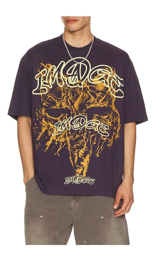Fox Racing Image Print Midweight Tee in Purple by FOX RACING