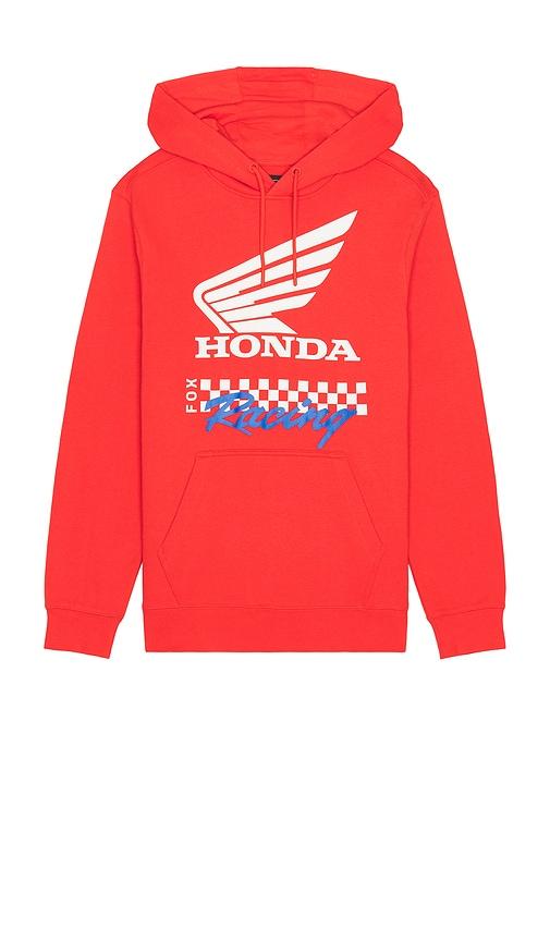 Fox Racing x Honda Fleece Hoodie in Red by FOX RACING