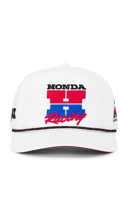 Fox Racing x Honda Snapback Hat in White by FOX RACING