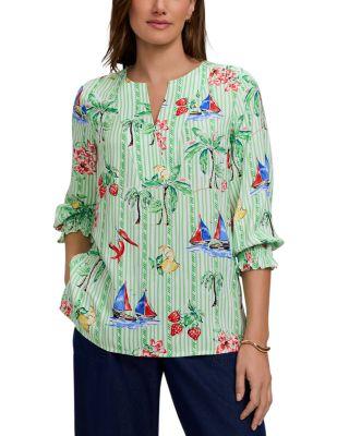 Alicia Printed Top by FOXCROFT