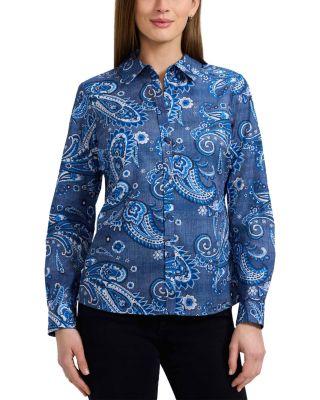 Hampton Paisley Print Shirt by FOXCROFT