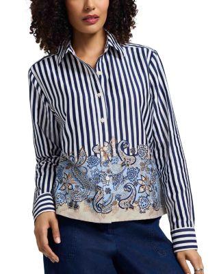 Jodie Mixed Print Shirt by FOXCROFT