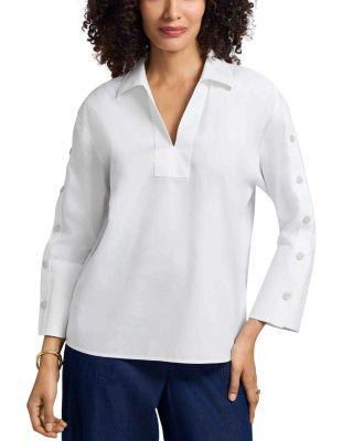 Lainey Poplin Top by FOXCROFT