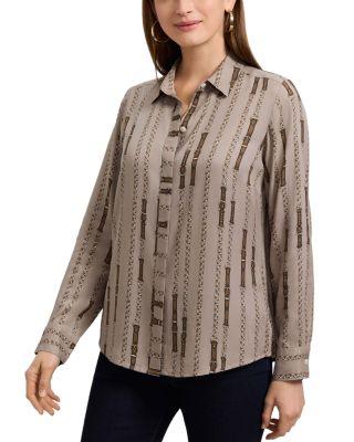 Luna Chain Print Shirt by FOXCROFT