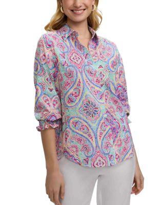 Olivia Paisly Print Top by FOXCROFT