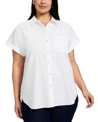 Abigail Short Sleeve Stretch Shirt by FOXCROFT PLUS