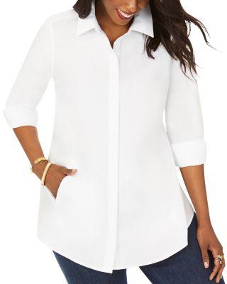 Cici Non Iron Tunic Top by FOXCROFT PLUS