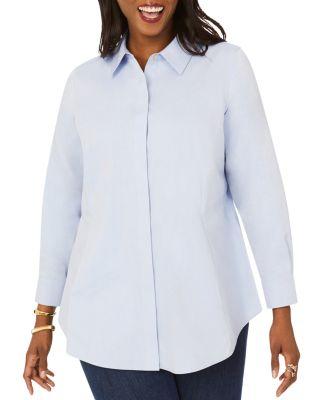 Cici Non Iron Tunic Top by FOXCROFT PLUS