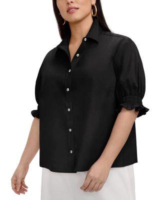 Plus Vivienne Elbow Sleeve Shirt by FOXCROFT PLUS