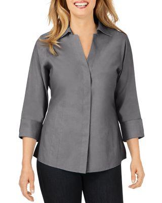 Taylor Non-Iron Button-Down Top by FOXCROFT