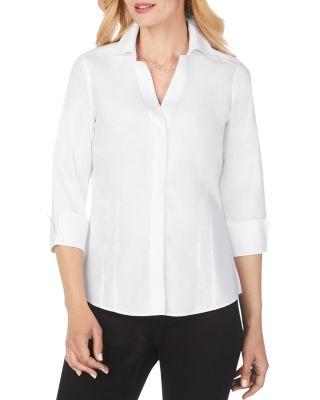 Taylor Non-Iron Button-Down Top by FOXCROFT