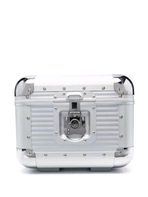 Bank S studded aluminium vanity case by FPM MILANO