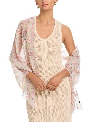 Faux Floral Scarf by FRAAS