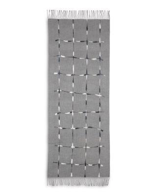 Punch Needle Windowpane Scarf - Exclusive by FRAAS