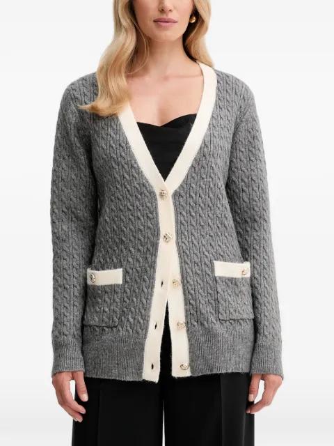 V-neck button cardigan by FRACOMINA