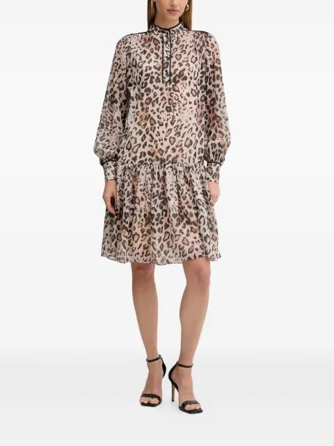 animal-print mini dress by FRACOMINA