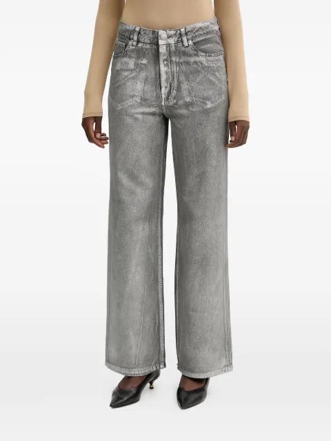 faded wide-leg trousers by FRACOMINA