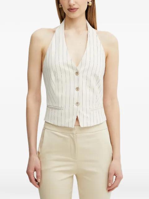 pinstripe buttoned  top by FRACOMINA