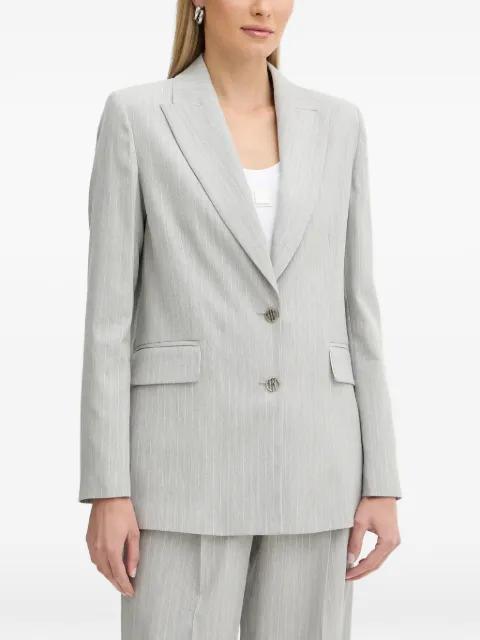 pinstriped single-breasted blazer by FRACOMINA