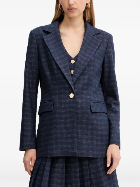 single-breasted checked blazer by FRACOMINA