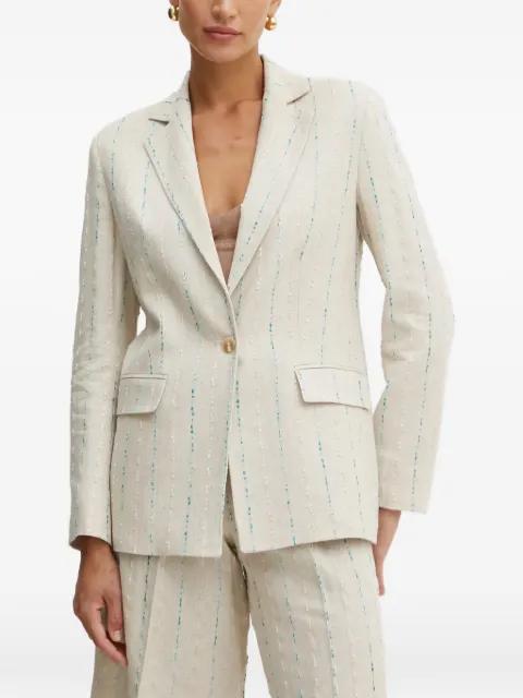 striped pocket blazer by FRACOMINA