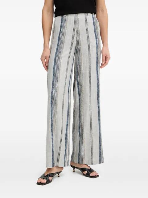 striped wide-leg trousers by FRACOMINA