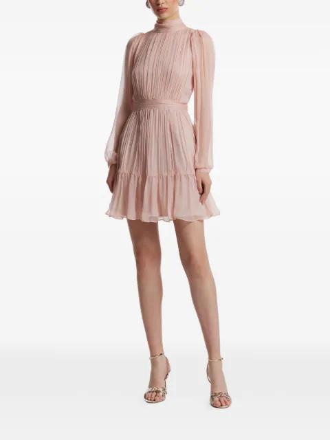 Alena ruffled silk mini dress by FRAMBOISE