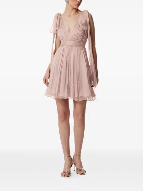 tie-detail V-neck dress by FRAMBOISE