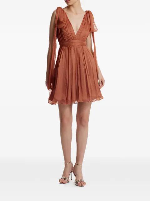 tie-detail V-neck dress by FRAMBOISE