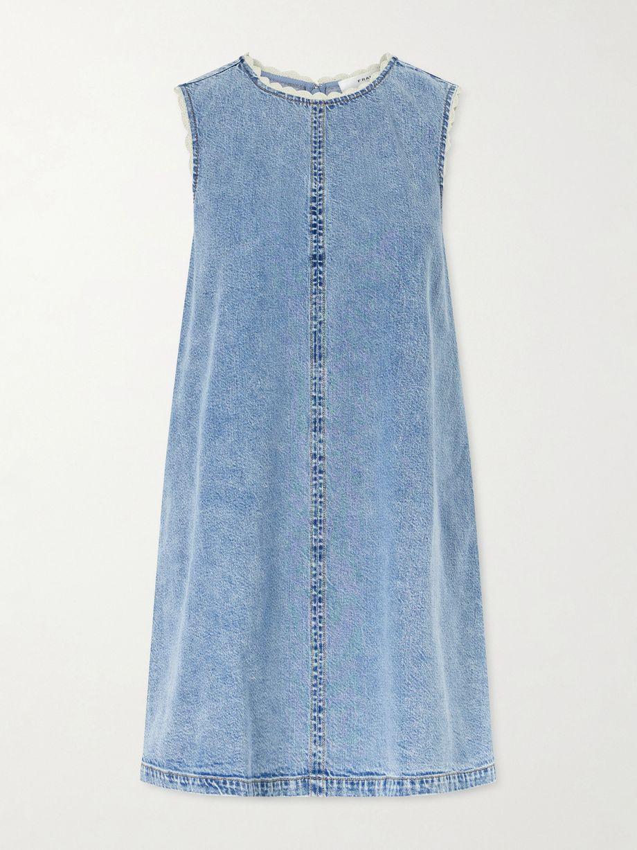 Crochet Tide organic cotton-blend mini dress by FRAME