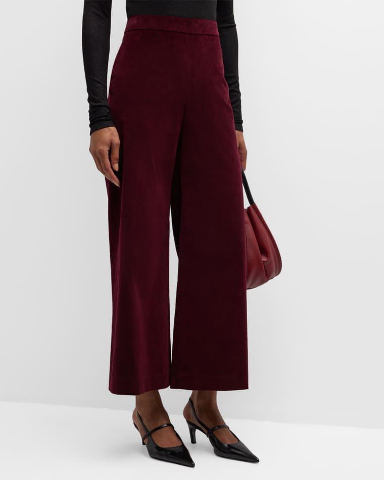 Cropped Velvet Pants by FRAME