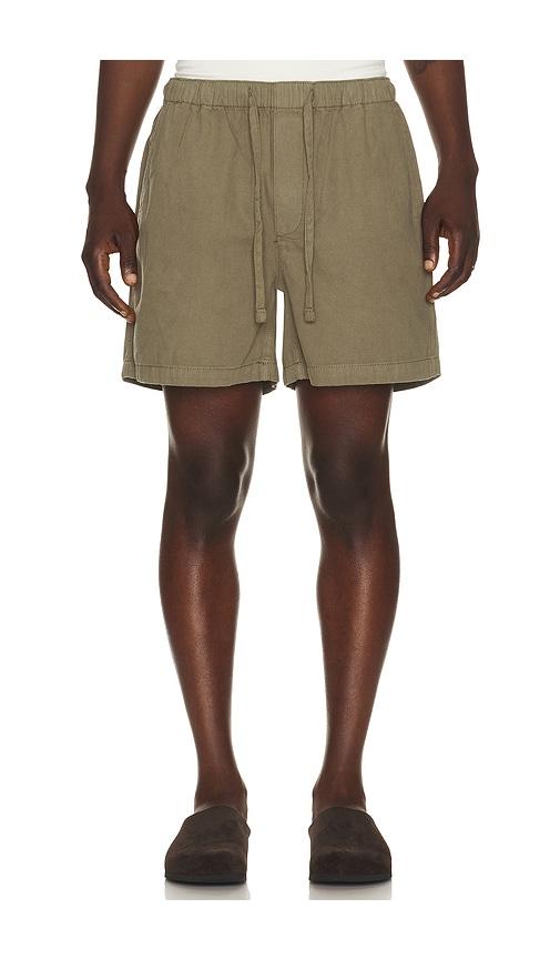FRAME Canvas Shorts in Army by FRAME