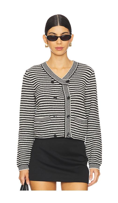 FRAME Court Cardigan in Black by FRAME